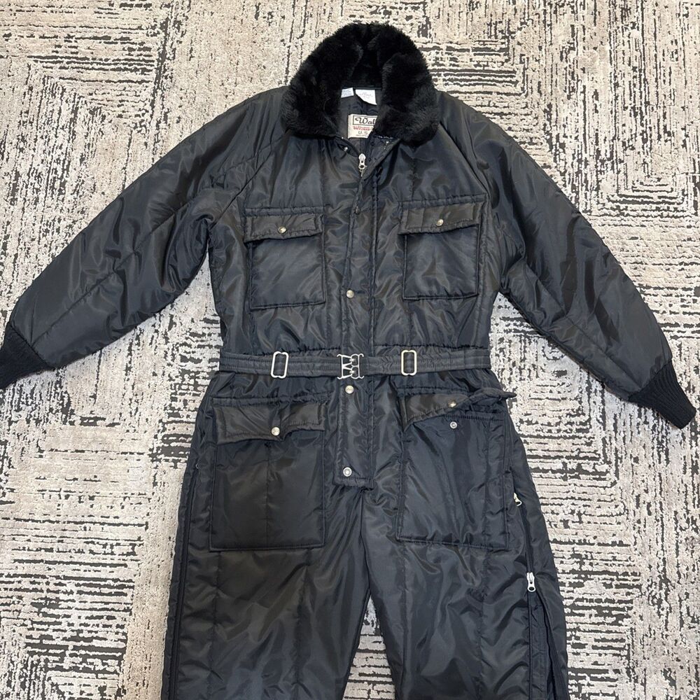 Vtg Blizzard Pruf Walls One Piece Belted Snowmobile Ski Suit Large Chest 42-44”